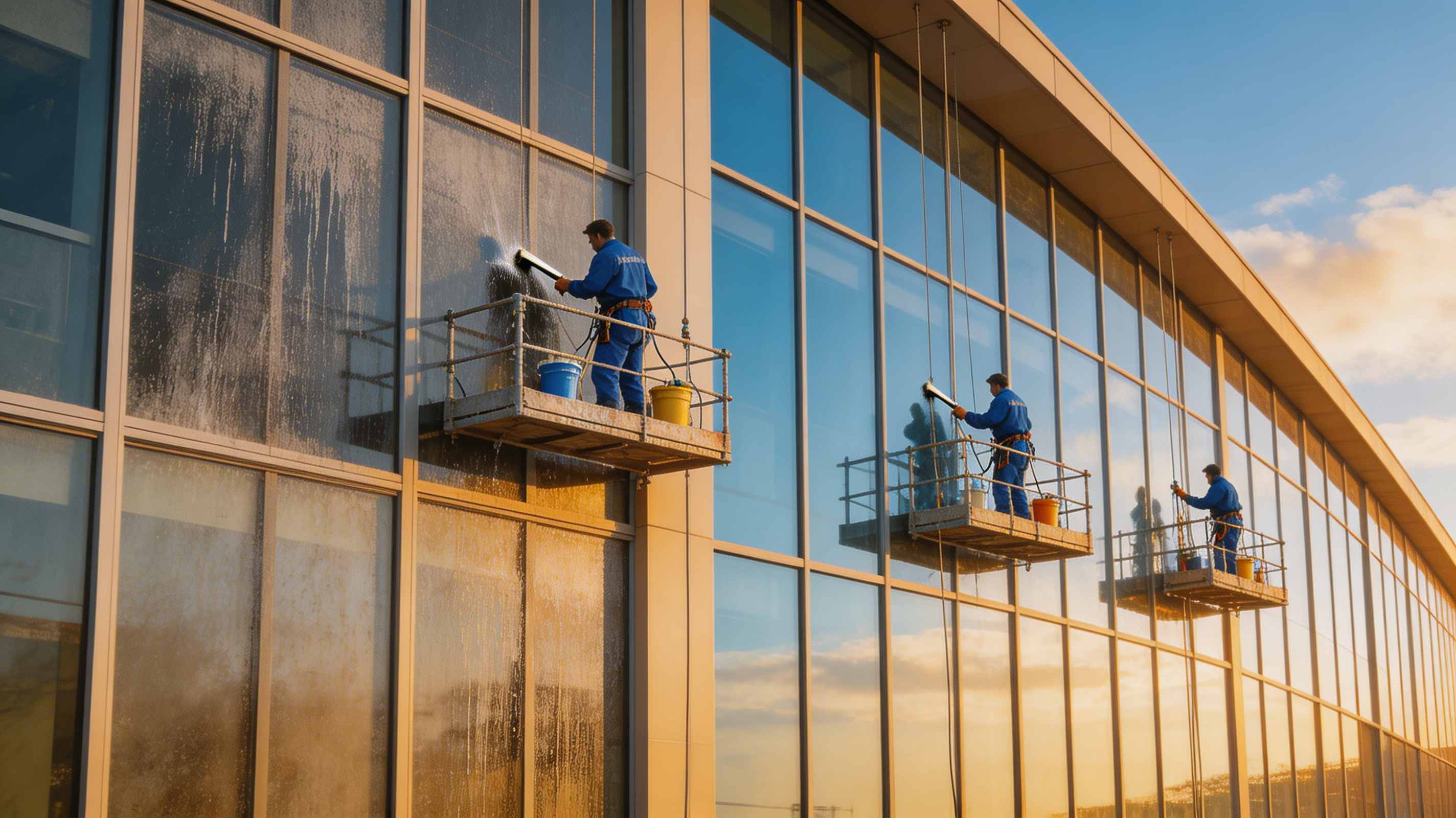 Fensterreinigung Hochhaus