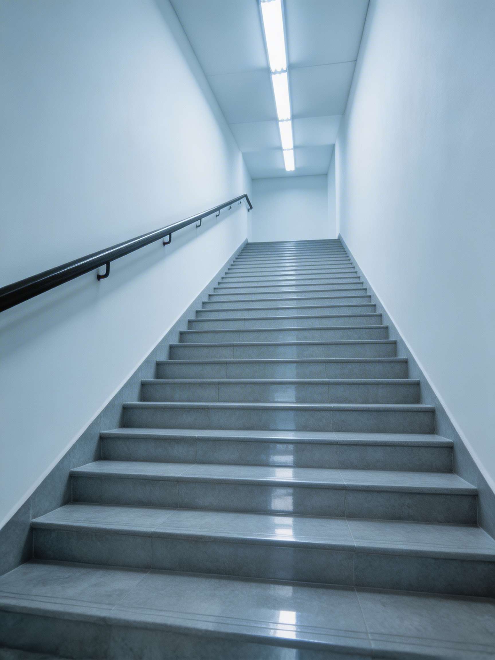 Gereinigtes Treppenhaus